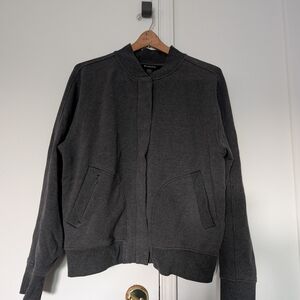 Athleta Charcoal Bomber Jacket